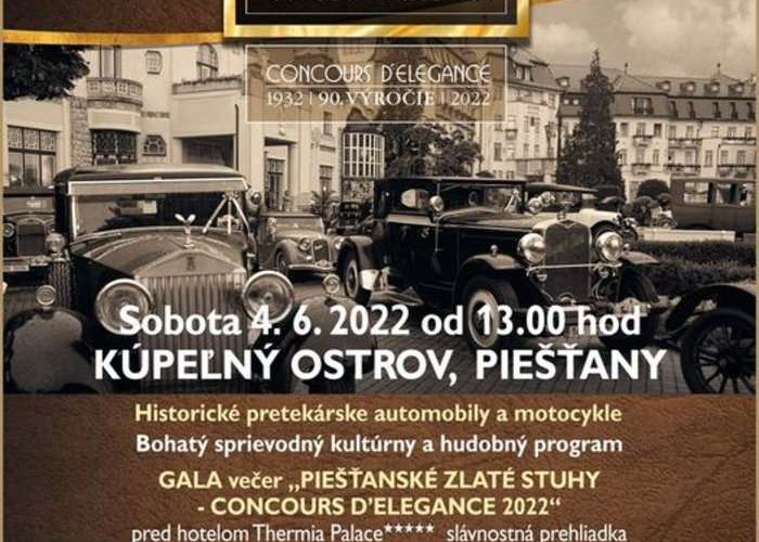 Piešťanské zlaté stuhy - Concours d'élégance 2022