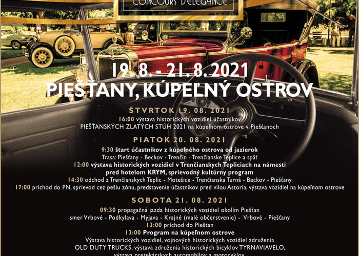 Piešťanské zlaté stuhy - Concours d'élégance 2021
